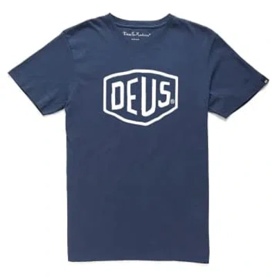 Deus Ex Machina Shield T-shirt In Blue