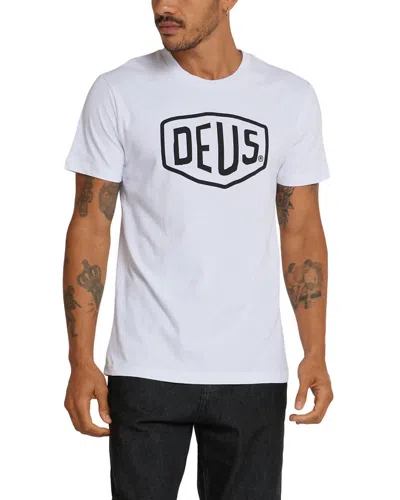 Deus Ex Machina Graphic Logo Cotton Tee In White