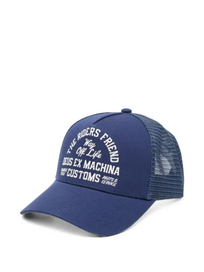 Deus Ex Machina Shook Ones Trucker Cap In Blue