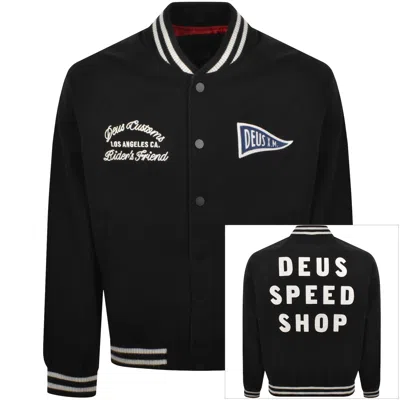 Deus Ex Machina Stadium Bomber Jacket Black