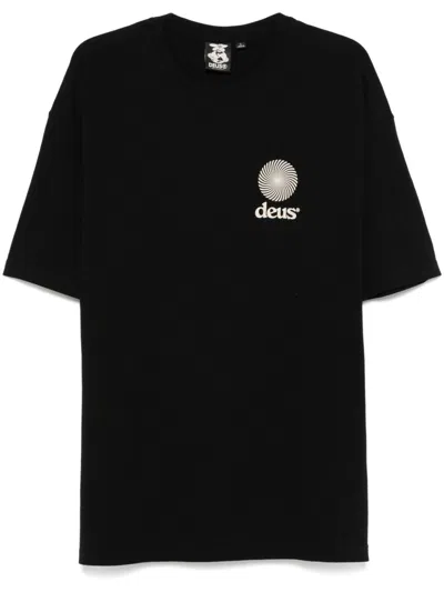 Deus Ex Machina Strata T-shirt In Black