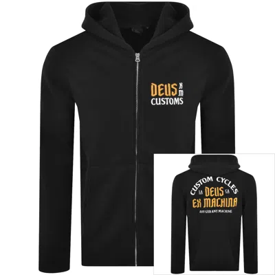 Deus Ex Machina Supporter Zip Hoodie Black