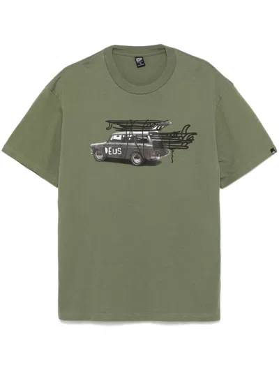 Deus Ex Machina Surwagon T-shirt In Green