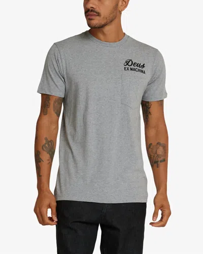 Deus Ex Machina Tokyo Address Tee In Grey