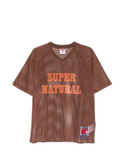 Deus Ex Machina V-neck Graphic T-shirt In Brown