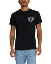 DEUS EX MACHINA VENICE ADDRESS TEE IN BLACK