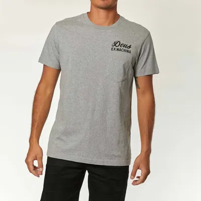 DEUS EX MACHINA VENICE ADDRESS TEE IN GREY