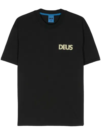 Deus Logo T-shirt In Black
