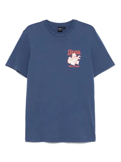 Deus Navy Blue Overbite Tee T-shirt