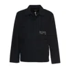 Deus Poplin Surf Shirt With Classic Collar In Black