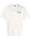 Deus White Logo-print Cotton T-shirt In White
