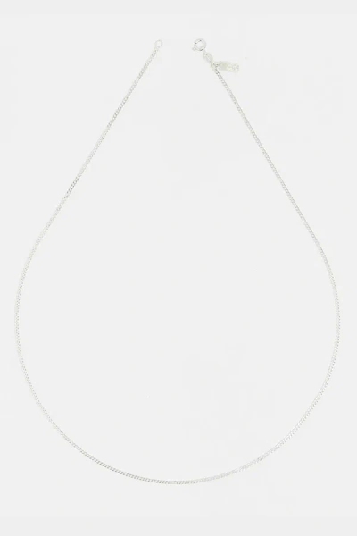 Deux Lions Jewelry Baby Cuban Chain Necklace In Silver, Men's At Urban Outfitters