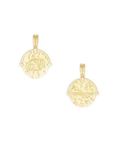 Deux Lions Jewelry Baby Girls' Zodiac Necklace In K Gold Plated - Cancer