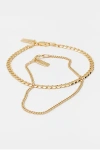 Deux Lions Jewelry Cuban Stack Bracelets In Gold, Men's At Urban Outfitters In Gold