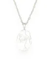 Deux Lions Jewelry Dieu Crea Necklace In Silver For Him In Silver