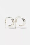 Deux Lions Jewelry Edith Hoops In Silver