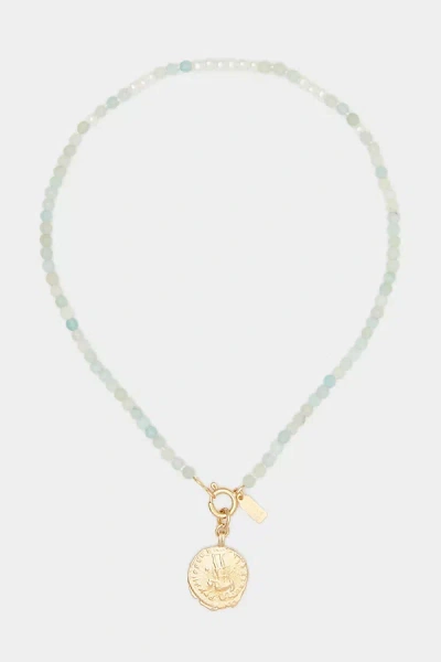 Deux Lions Jewelry Fairymoss Reversible Necklace In Gold