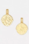 Deux Lions Jewelry Gold Zodiac Necklace In Beige