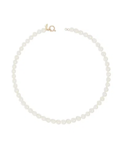 Deux Lions Jewelry Louis Pearl Necklace In K Solid Gold