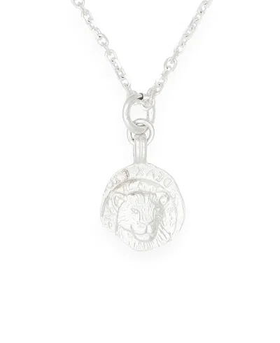 Deux Lions Jewelry Medusa Charm Necklace In Silver