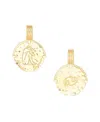 Deux Lions Jewelry Gold Zodiac Necklace In K Gold Plated - Cancer