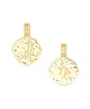 Deux Lions Jewelry Men's Zodiac Necklace In K Gold Plated - Capricorn