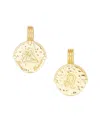 Deux Lions Jewelry Men's Zodiac Necklace In K Gold Plated - Leo