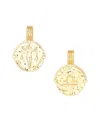 Deux Lions Jewelry Men's Zodiac Necklace In K Gold Plated - Libra