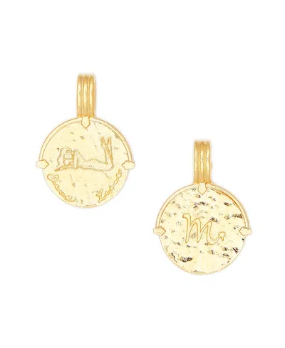 Deux Lions Jewelry Men's Zodiac Necklace In K Gold Plated - Scorpion