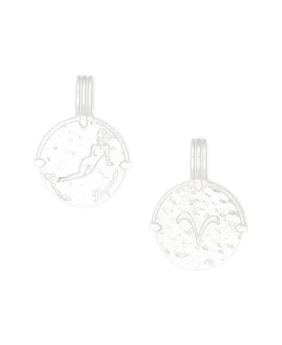 Deux Lions Jewelry Men's Zodiac Necklace In . Sterling Silver - Aries