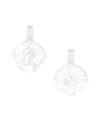 Deux Lions Jewelry Men's Zodiac Necklace In . Sterling Silver - Cancer