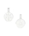 Deux Lions Jewelry Men's Zodiac Necklace In . Sterling Silver - Libra