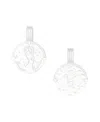 Deux Lions Jewelry Men's Zodiac Necklace In . Sterling Silver - Taurus
