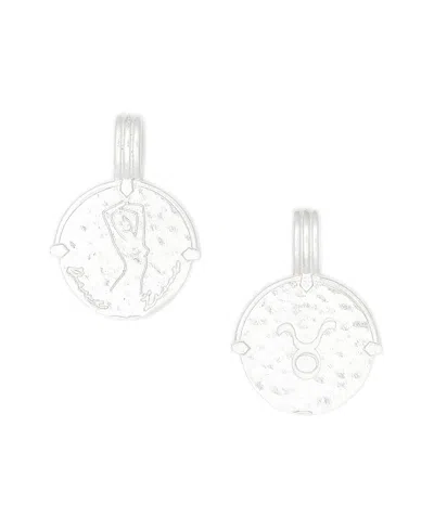 Deux Lions Jewelry Men's Zodiac Necklace In . Sterling Silver - Taurus