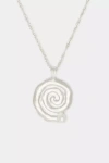 Deux Lions Jewelry Spiral Pearl Necklace In Metallic