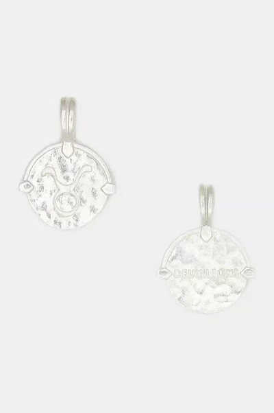 Deux Lions Jewelry Sterling Silver Baby Zodiac Necklace In Brown
