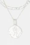 Deux Lions Jewelry Sterling Silver Sicilian Zodiac Layered Necklace In Taurus