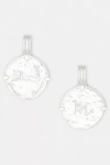 Deux Lions Jewelry Sterling Silver Zodiac Necklace In Beige