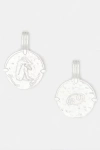 Deux Lions Jewelry Sterling Silver Zodiac Necklace In Brown