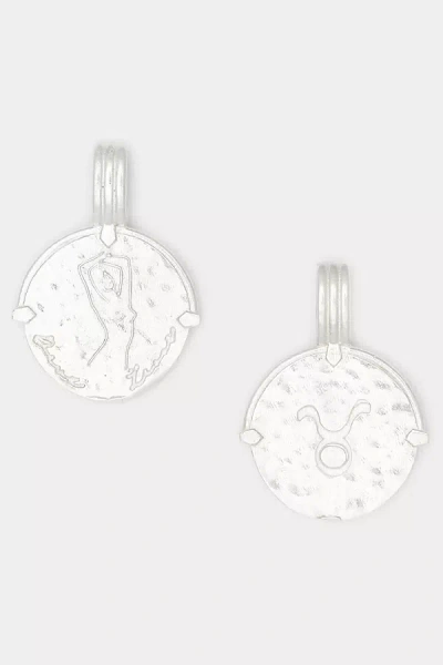 Deux Lions Jewelry Sterling Silver Zodiac Necklace In Brown