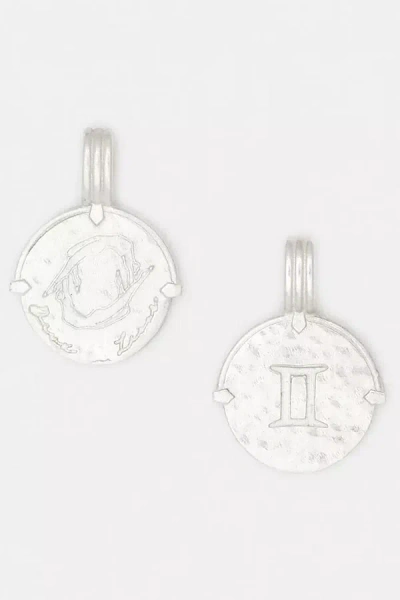 Deux Lions Jewelry Sterling Silver Zodiac Necklace In Brown