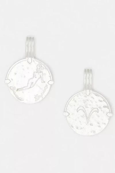 Deux Lions Jewelry Sterling Silver Zodiac Necklace In White