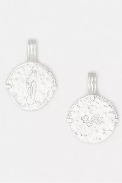 Deux Lions Jewelry Sterling Silver Zodiac Necklace In White