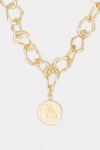 Deux Lions Jewelry Terra Crafted Choker With Sophia Charm In Gold