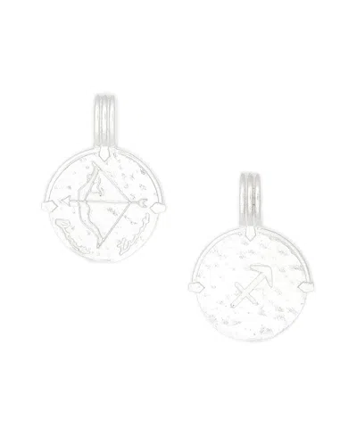 Deux Lions Jewelry Women's Zodiac Necklace In Silver In . Sterling Silver - Sagittarius