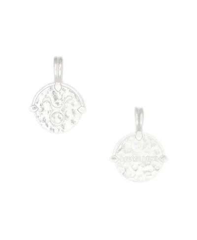 Deux Lions Jewelry Women's Zodiac Necklace In Silver In . Sterling Silver - Taurus