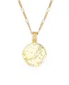Deux Lions Jewelry Women's Zodiac Necklace In K Gold Plated - Aries