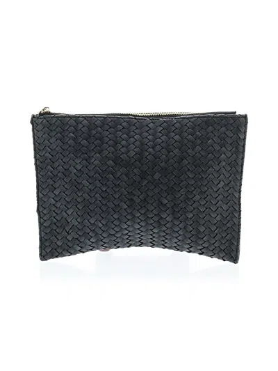 Pre-owned Deux Lux Leather Clutch In Black