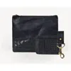 Deux Mains Large Pouch, Key Chain & Slim Id Bundle In Black