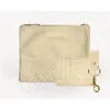 Deux Mains Large Pouch, Key Chain & Slim Id Bundle In Brown